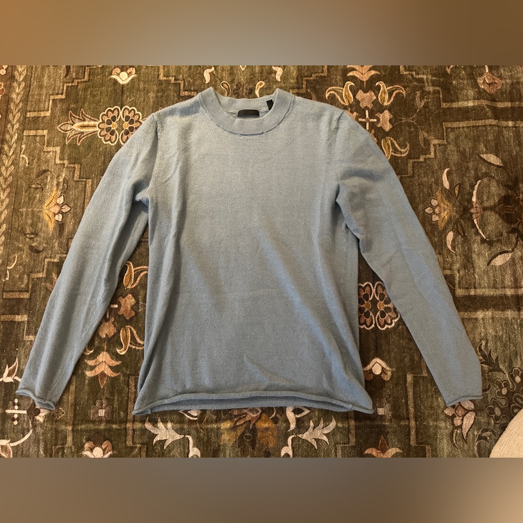 Atm Lightweight Cashmere Crew Neck Sweater Size Small